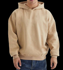 Sweat à capuche homme personnalisé 400G, tendance, double fermeture éclair, couleur unie, veste à capuche épaisse - Product Image 4