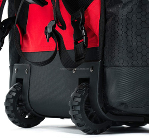 Custom Made Sports Rolling Wheeled Handle Baseball Softball Bag Hybrid Rolling Bat Bag Wheeled <b>Backpack</b> - Product Image 4