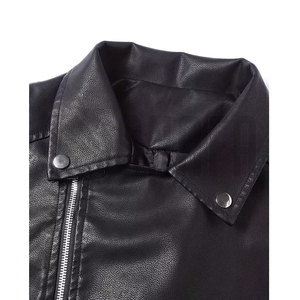 Gilet en cuir de moto de haute qualité à prix bas, logo personnalisé, léger, pour hommes - Product Image 4