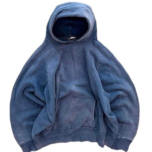 เสื้อฮู้ดผู้ชายผ้าฝ้าย100% โอเวอร์ไซส์สีเทาฝรั่งเศสสำหรับฤดูหนาวออกแบบได้ตามต้องการ - Product Image 1