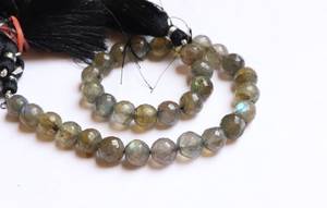 Cuentas Redondas Facetadas de Labradorita Natural AAA de 7-8 mm, Cuentas de Piedras Preciosas de Labradorita, Cuentas Redondas de Labradorita de 10 Pulgadas para Hacer Joyas - Product Image 4