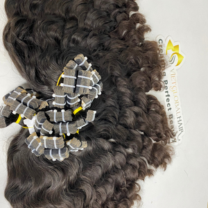 Extensions de cheveux à bande ondulée naturelle soyeuse et lisse sans perte ni emmêlement faite au Vietglobal cheveux - Product Image 1