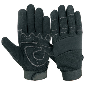 Gants de travail en cuir pour hommes, haute qualité, robustes, renforcés, protection des mains, double paume en cuir, gants de sécurité pour travaux de levage - Product Image 6