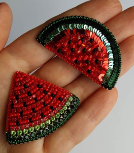 Broche décorative haut de gamme faite à la main avec perles brodées pour tenue de mariage et style décontracté - Product Image 3
