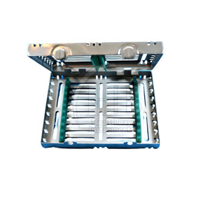 Cassette de Stérilisation Manuelle en Acier Inoxydable, Plateau de Rangement pour Instruments Médicaux et Dentaires, Réutilisable, Autoclavable, Conception à Verrouillage Sécurisé - Product Image 4