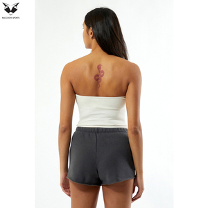 Pantalones cortos deportivos con bordado de mariposa, producto de alta calidad, estilo urbano, corte holgado, pantalones cortos para estar en casa o salir de noche para el verano. - Product Image 3