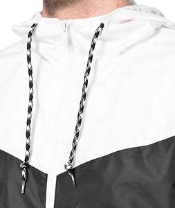 <b>Men</b> Hooded Windbreaker <b>Jacket</b> Color Blocking Sporty Zipper Closure Lightweight Spring Outerwear - Product Image 4