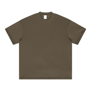 เสื้อยืดขายส่งทรงโอเวอร์ไซส์ ทรงบ็อกซี่ สำหรับออกกำลังกาย ผู้ใหญ่ เด็ก ผ้าหนา 100% คอตตอน ไหล่ตก มีทุกขนาด - Product Image 3