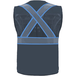 เสื้อกั๊กนิรภัยแบบชาร์จไฟได้ผ่าน USB ยี่ห้อ Wind Ditch Royal ผลิตจากโพลีเอสเตอร์ เสื้อกั๊กสตรีทแวร์สำหรับฤดูหนาว เสื้อกั๊กสะท้อนแสงสำหรับงานวิศวกรรม - Product Image 2