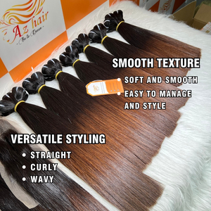 Envío Rápido, Cabello Vietnamita Virgen, Super Double Drawn, Puntas Marrones, Paquetes de Cabello Humano, Precio al por Mayor, Directo de Fábrica - Product Image 2