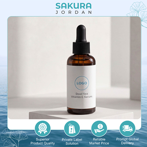 Sérum Premium à la Vitamine C de la Mer Morte Sakura |   Produit de soin du visage riche en minéraux avec une durée de conservation de 24 mois pour les acheteurs en gros authentiques - Product Image 2