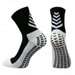Chaussettes de football personnalisées à compression pour équipes sportives, chaussettes longues rayées en coton pour l'automne, vente en gros - Product Image 4