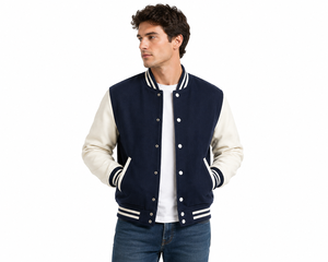 Vestes universitaires personnalisées OEM avec broderie et patch en chenille |   Fabricant de vêtements streetwear - Product Image 3