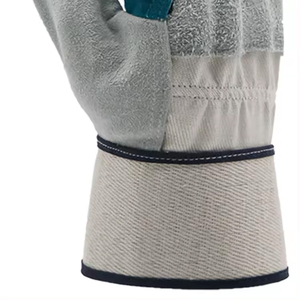 Guantes de trabajo de cuero con ajuste cómodo para seguridad de las manos, guantes de conductor de cuero vacuno. - Product Image 6