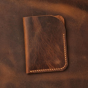 Custom Genuine Leather <b>Card</b> Holder Portable Luxury Slim RFID <b>Credit</b> <b>Card</b> Case Pocket Business <b>Wallet</b> LCH-0200 - Product Image 1