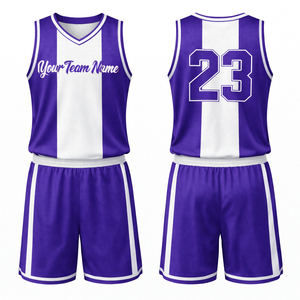 Conjunto de Uniforme de Baloncesto Sublimado, Jersey y Pantalones Cortos Personalizados para Equipo, Ropa Deportiva de Secado Rápido, Ropa de Entrenamiento, Ajuste Profesional - Product Image 1