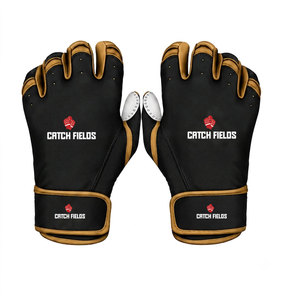 Guantes de béisbol de cuero de primera calidad para adultos, unisex, con soporte para dedos completos, antideslizantes, para entrenamiento, con protección. - Product Image 1