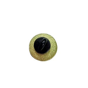 Customized Hard Enamel Metal Crafts with Black Nickel Gold Silver Copper Glitter Finish Transparent Enamel <b>Pin</b> - Product Image 4