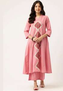 Conjunto Salwar Kameez de Algodón Slub de Lujo con Bordado Intenso y Elegante Dupatta, Traje Étnico Indio para Damas en Venta - Product Image 2