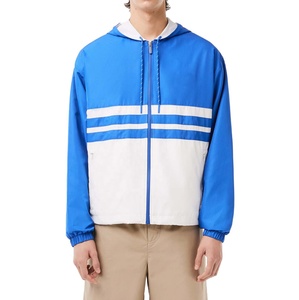 Chaqueta Cortavientos Impermeable de Alta Calidad con Cremallera, Chaqueta Cortavientos Deportiva Transpirable Personalizada con Bloques de Color para Hombre - Product Image 3