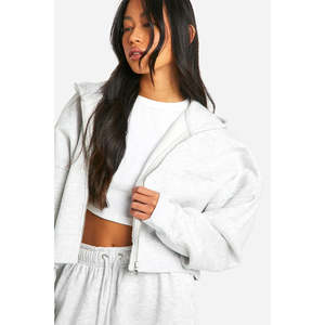 Sudaderas con capucha de algodón de alta calidad, listas para enviar, con cremallera, de peso pesado, para hombre y mujer, sudaderas con capucha para mujer - Product Image 3