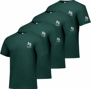 Camiseta de Manga Corta Casual para Hombre, Marca AMY, 100% Algodón, Corte Regular, Lisa, con Logotipo Personalizado Bordado en la Parte Delantera, Venta al Por Mayor - Product Image 1