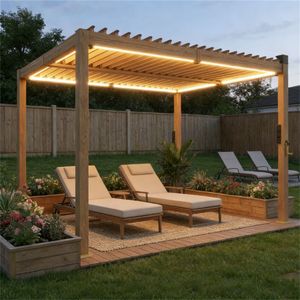 Pérgola y Gazebo para Patio Exterior Marrón - Product Image 1