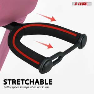 5Core Guitar <b>Stool</b> 3.15" Padded Chair Foldable Heavy Duty Music Seat Built in Foot Rest Guitar Stand - Product Image 3
