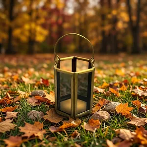 ARTISAN DESIGN Handmade High Quality <b>Mini</b> Black Glass Votive <b>Lantern</b> Candle Holder Hanging Tabletop Decorative Irregular Shape - Product Image 5