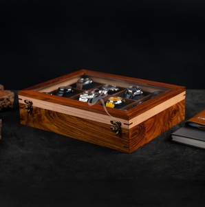 Royal Craft Expertise Watch <b>Box</b> for Men – Wooden Watch <b>Storage</b> Case <b>with</b> Hinged <b>Lid</b>, Organizer Display <b>Box</b> – Ideal Gift for Chri - Product Image 2