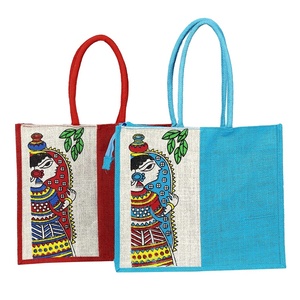 2024 Best New Eco-friendly Biodegradable <b>Jute</b> Carry <b>Bag</b> Handmade Multipurpose Zip Handle Top Sales in India for Promotions - Product Image 1