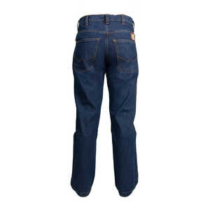 100% Jeans en denim résistant aux flammes bleu denim moyen avec vêtements de sécurité en fil d'or (W48 X L32) - Product Image 2