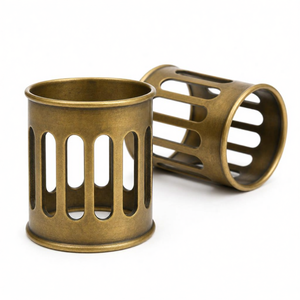 Portavelas Votivas de Ramadán, de Aluminio Perforado en Tono Latón, 8cm, Decoración de Mesa para Eid, Venta al por Mayor - Product Image 2