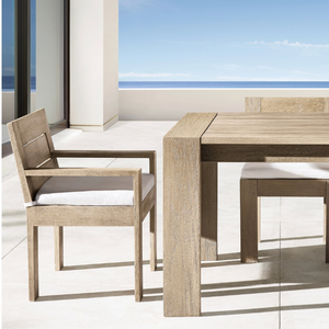 Table de salle à manger longue et carrée la plus vendue, en teck, pour l'extérieur, résistante aux termites, durable et robuste - Product Image 3
