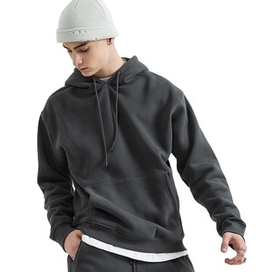 Custom plain hoodies unisex <b>thick</b> <b>fleece</b> pullover blank hoodies with your own logo - Product Image 1