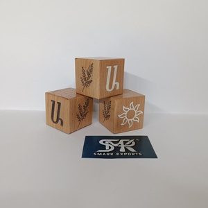 Ensemble de blocs de découverte en bois de luxe, cubes éducatifs faits à la main pour l'apprentissage cognitif et le jeu créatif des bébés et des tout-petits - Product Image 4