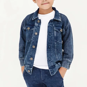 OEM Customization Top Class Boys Denim <b>Jacket</b> Fashion Printing Children Cool Jean <b>Jackets</b> for Toddler Kids - Product Image 2
