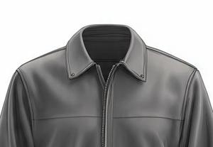 High Quality Men's Leather <b>Jacket</b> Zipper Closure Autumn Wear - Product Image 2