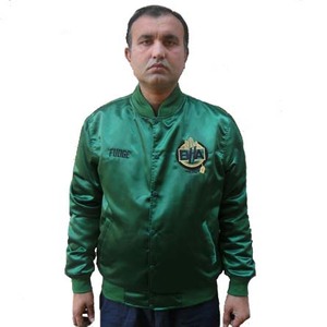 Chaquetas Varsity de Satén, Chaquetas de Béisbol de Satén, Chaquetas Bomber de Satén, Logotipo Bordado Personalizado - Product Image 1