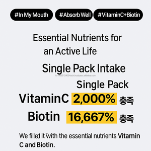 Haute Dose Vitamine C Biotine Collagène Booster Poudre Sachet pour Cheveux Peau Ongles OEM Corée - Product Image 4