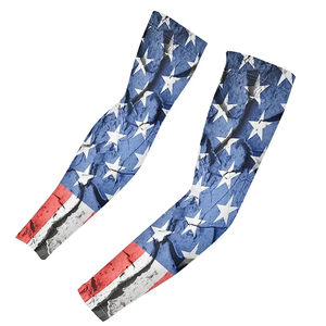 Manchons de bras camouflage bleu ciel rafraîchissants pour le cyclisme, la course à pied et les sports – Manchons respirants anti-humidité pour le protection des avant-bras - Product Image 4