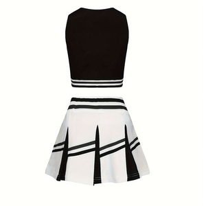 Meilleur prix 2026 – Uniforme de pom-pom girl sans manches, vente chaude, uniformes professionnels par sublimation, design de qualité supérieure, tenue de cheerleading - Product Image 2