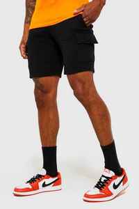 Men's <b>Black</b> <b>Board</b> Shorts With Elastic Waist Pockets Quick Dry Casual Short Pants Mid Rise Customized Shorts OEM Sialkot Made - Product Image 2