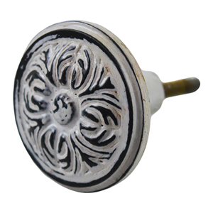 <b>Door</b> <b>Knobs</b> Designer White Powder Coated <b>Knobs</b> Handmade Elegant Metal <b>Knobs</b> Wholesale Bulk for Home Hotels Villa - Product Image 1