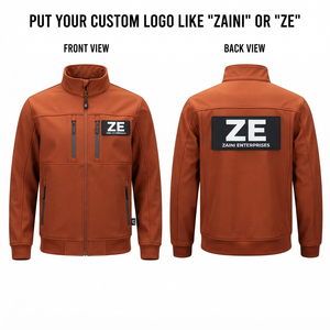 Veste Softshell pour homme ZAINI, 220g, polyester et élasthanne de qualité supérieure, doublure polaire, design jaune et noir, à capuche, respirante, coupe-vent - Product Image 1