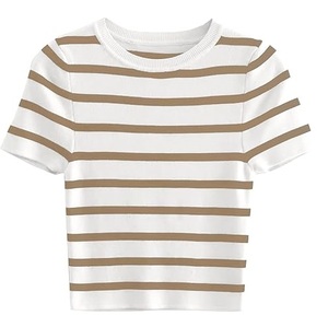 Fabricant pakistanais, dernières tendances en matière de t-shirts courts pour femmes, t-shirts courts respirants à séchage rapide pour femmes, vente en gros OEM ODM - Product Image 1