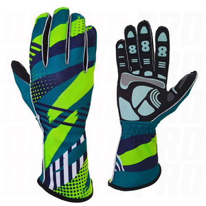 Guantes de Carreras de Cuero Personalizados de Alto Rendimiento, Guantes Deportivos para Go Kart, Antideslizantes, Transpirables, Compatibles con Pantalla Táctil, Estampados - Product Image 6