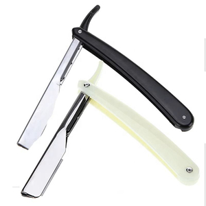 Navaja de Afeitar Plegable para Barba, Herramientas de Afeitado, Logotipo Personalizado, Chapado en Oro, Navaja de Barbero Profesional Recta para el Rostro - Product Image 6