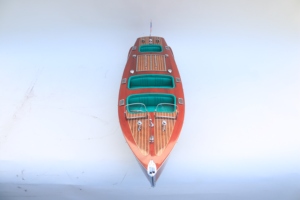 Maqueta de Velero de Madera Hecha a Mano CHRIS CRAFT, Decoración de Mesa Independiente con Temática Oceánica, Coleccionable de Arte Antiguo Personalizado - Product Image 2