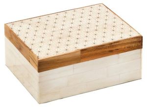 Caja de joyería de diseño de hueso de resina de lujo, caja decorativa de almacenamiento con incrustaciones de hueso, para el hogar, a un precio muy bajo. - Product Image 4